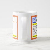 Voorschrift Chocolade  naam Extra Grote Beker (Achterkant)