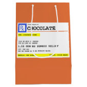 Voorschrift Chocolate Funny Medium Cadeauzakje (Achterkant)