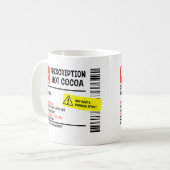 Voorschrift Cocoa - Aangepaste functionaliteit Koffiemok (Voorkant links)