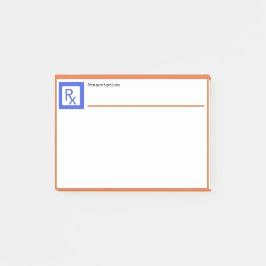 Voorschrift Faux RX Post-it® Notes (Voorkant)