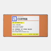 Voorschrift Koffie Gepersonaliseerd Grappig Bureaumat (Voorkant)