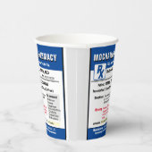 Voorschrift Koffie Papieren Bekers (Rechts)