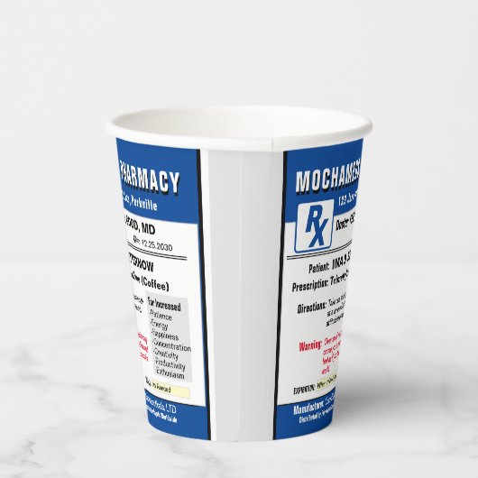 Voorschrift Koffie Papieren Bekers (Rechts)