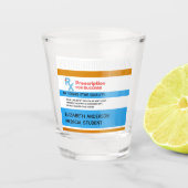 Voorschrift voor succes Medisch Afstuderen Shot Glas (Voorkant)