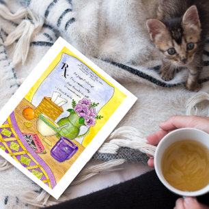 Voorschrift voor Wellness Inspirerend Briefkaart