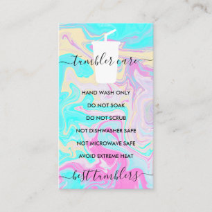 Voorschriften voor de trommel ombré vinyl visitekaartje