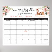 Voorspellend Baby shower Oh Deer Poster (Voorkant)