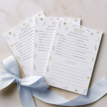 Voorspelling Advies Baby Shower Spel Blauwe Wilde