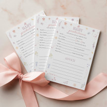 Voorspelling Advies Baby Shower Spel Pastel Bloeme