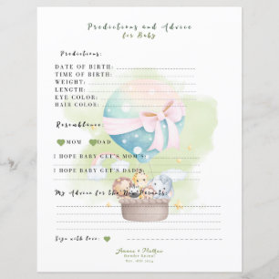 Voorspelling en advies voor Baby in Sage Green