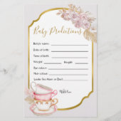 Voorspelling van de Baby van het Baby shower van d (Voorkant)