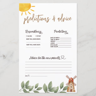 Voorspellingen & Advies Baby Shower Boerderij Them