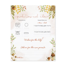 Voorspellingen en advies, Baby shower Woodland