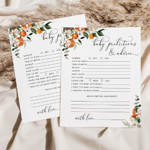 Voorspellingen en advies voor kleine lieve baby