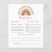 Voorspellingen voor de Baby-kaart, Boho Rainbow Ga (Voorkant)