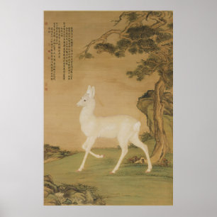 Voorspoedige Ree Gewei Fijne Kunst Poster