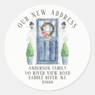 Voorste deur   Nieuwe sticker van label voor thuis