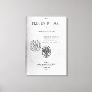 Voorste Hoesje, Eerste editie van 'Les Fleurs du Canvas Afdruk