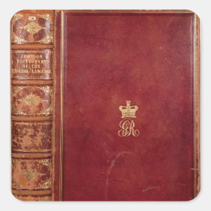 Voorste Hoesje van Johnson's Dictionary Vierkante Sticker