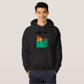 Voorste rij dumpster vuur 8 bit hoodie (Voorkant volledig)