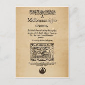 Voorste stuk van de A MidSummer Nights Dream Quart Briefkaart (Voorkant)