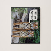 Voorstel legpuzzel tijgers kat bruiloft (Verticaal)