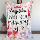 Voorstel voor huwelijk | Wil je me trouwen? Aangep Sherpa Deken