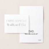 Voorstel voor papa - Grappige uitnodiging (Display)