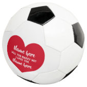 Voorstel voor rood hart voetbal (Drie kwart)