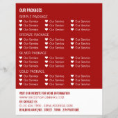 Voorstelontwerp, Reclame voor huwelijksplanner Flyer (Achterkant)