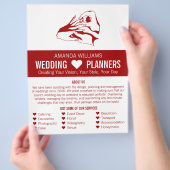 Voorstelontwerp, Reclame voor huwelijksplanner Flyer (Hand)