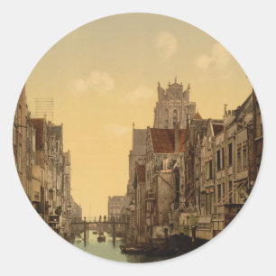 Voorstraatshaven, Dordrecht, Nederland Ronde Sticker