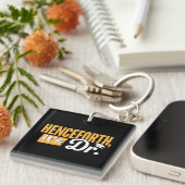 Voortaan is het Dr. PhD Afstuderen doctoraat Sleutelhanger (Voorkant Rechts)