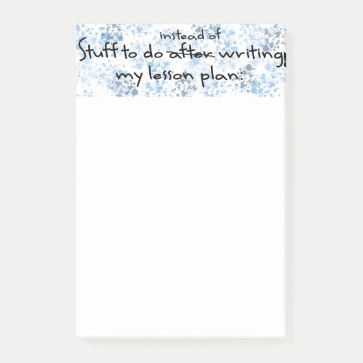 Voortdurende leerlingenlaptop post-it® notes (Voorkant)