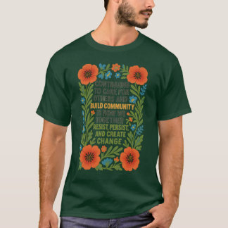 VOORTGAAN MET VOOR ANDEREN TE ZORGEN EN GEMEENSCHA T-SHIRT