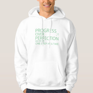 Voortgang Boven Perfectie Minimalistische Motivere Hoodie