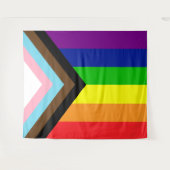 Voortgang LGBT Flag Reboot - trans & POC inclusief Wandkleed (Voorkant (horizontaal))