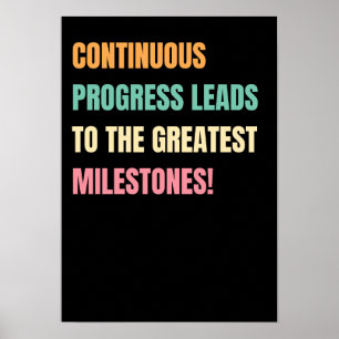 Voortgang Motivatie quotes Poster