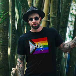 Voortgang Pride Flag Ally T-shirt