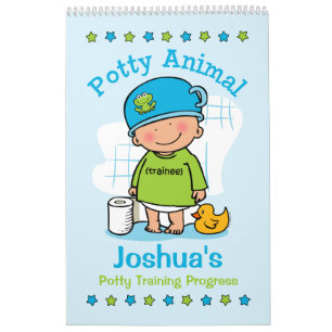 Voortgangsboek Potty Animal Boy Potty Kalender