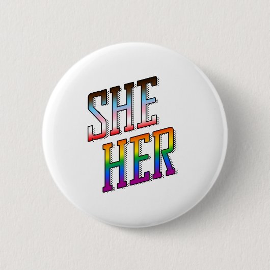 Voortgangsprondes haar ronde button 5,7 cm (Voorkant)