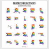 Voortgangsstaten (A-M) Sticker (Vel)