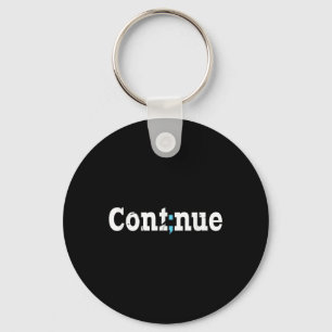 Voortzetten van semicolon Mental Health Bewustheid Sleutelhanger