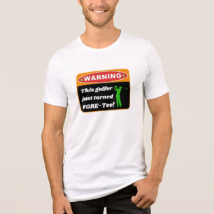 "Vooruit! 40e" Golf Verjaardag Shirt - Funny Golfe