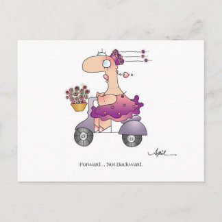 VOORUIT! Briefkaart van April McCallum