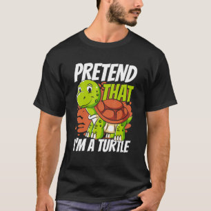 Vooruit dat ik een schildpad ben met rode opgeruim t-shirt