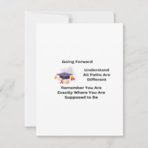 Vooruit gaan op een afstuderen