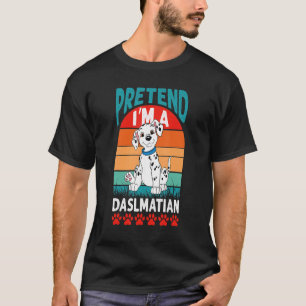 Vooruit, ik ben een dalmatische hond, lui hallowee t-shirt