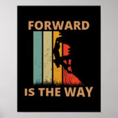 Vooruit is de weg poster (Voorkant)