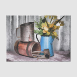 Vooruitblikkend naar het verleden tissuepapier